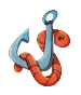 Orange anchor symbol in Le Fisherman slot paying up to 50x on clusters of 12 or more