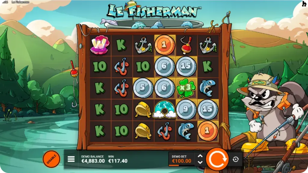 Le Fisherman Coins and Clovers highlighted