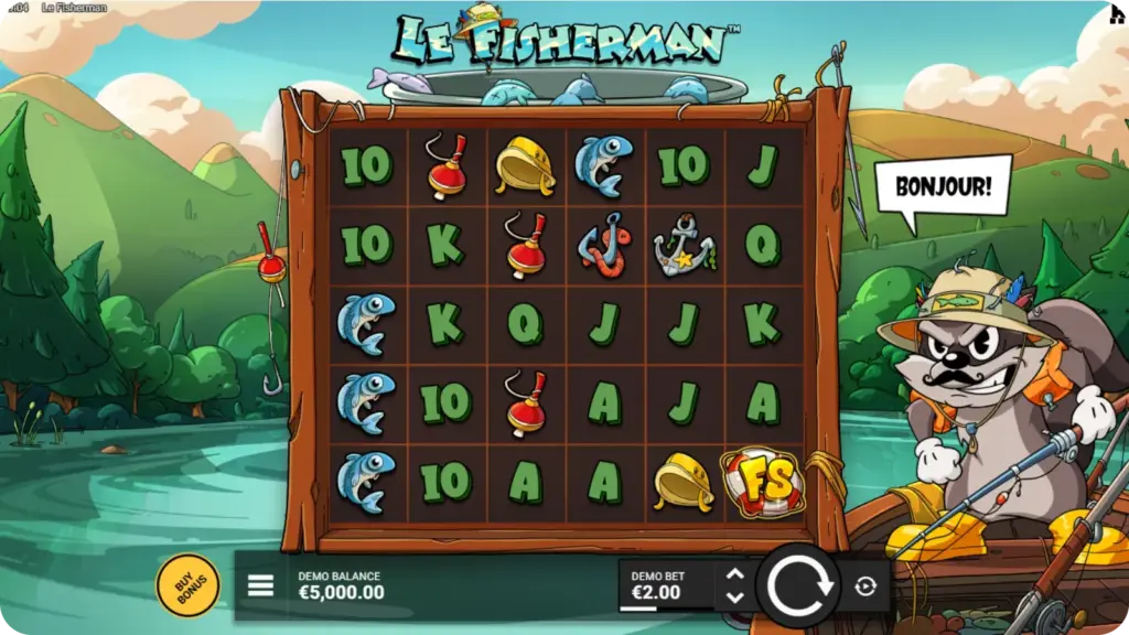 Le Fisherman theme and graphics in game